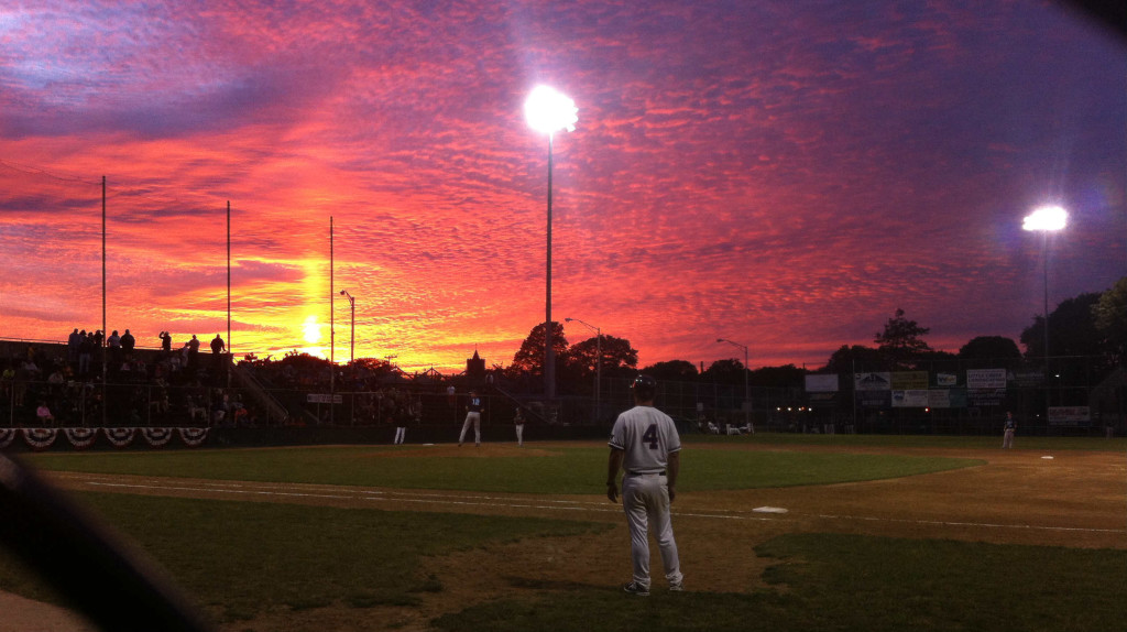 Sunset at Cardines Field in Newport, Rhode Island